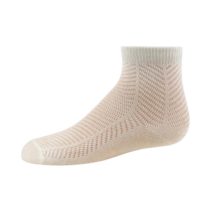 Zubii Diagonal Pattern Ankle Sock 1025