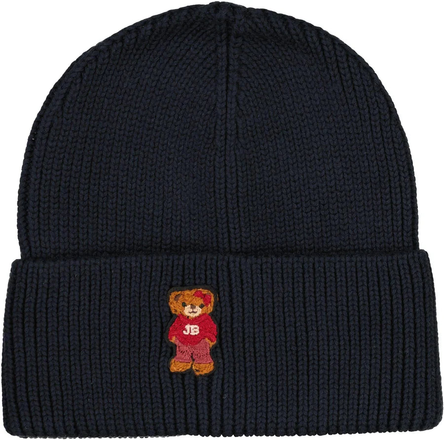 Jelly Bean Teddy Bear Knit Cuff Beanie