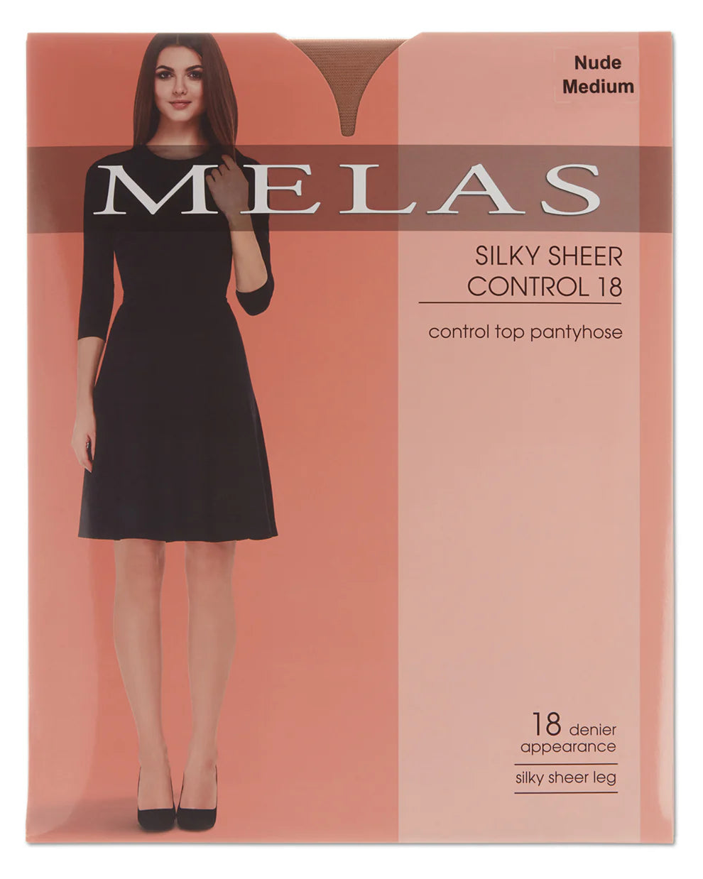 Women's Silky-Sheer 18-Denier Control-Top Fashion Pantyhose