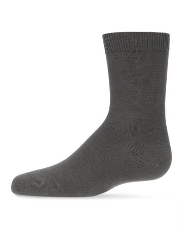 MeMoi Toddler's and Kids' Basic Soft Rayon from Bamboo Crew Socks mk-6166