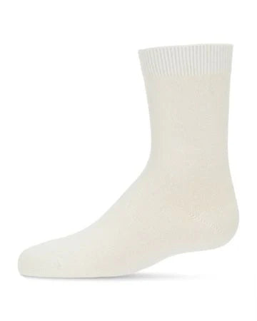 Memoi Toddlers and Kids Basic Soft Rayon from Bamboo Crew Socks MK-6166
