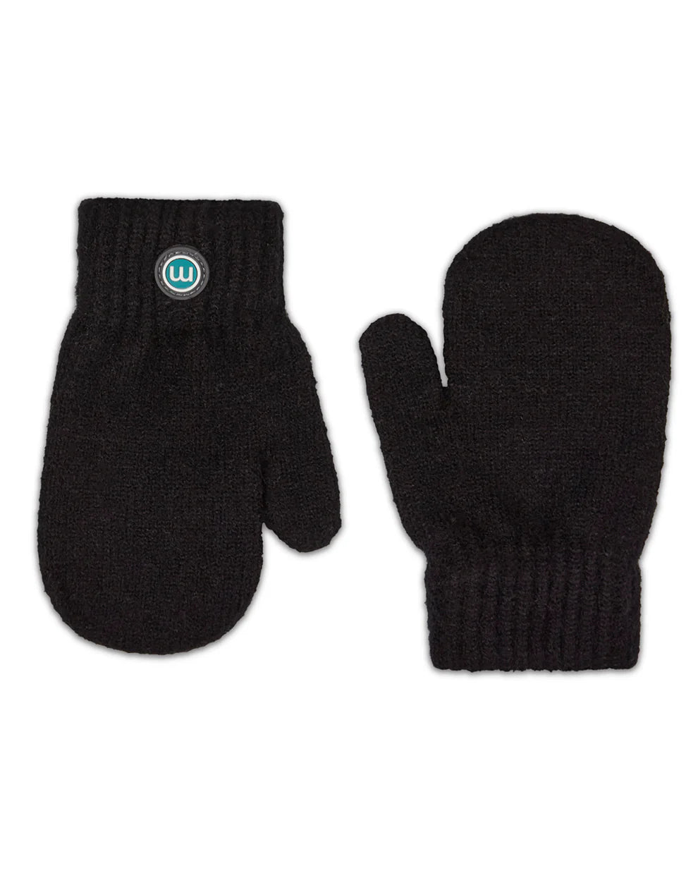 Memoi Kids Cozy Rayon-Blend Basic Ribbed Knit Mittens