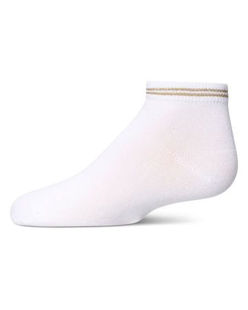 MeMoi Zag Lurex Cotton Blend Anklet Sock