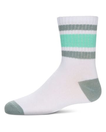 MeMoi Girls' Neon Stripe Crew Socks