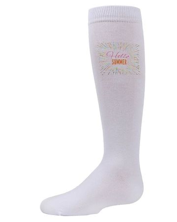 MeMoi Girls' Hello Summer Knee-High Socks