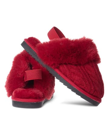 Memoi Cable Plush Slipper - MKS-0038