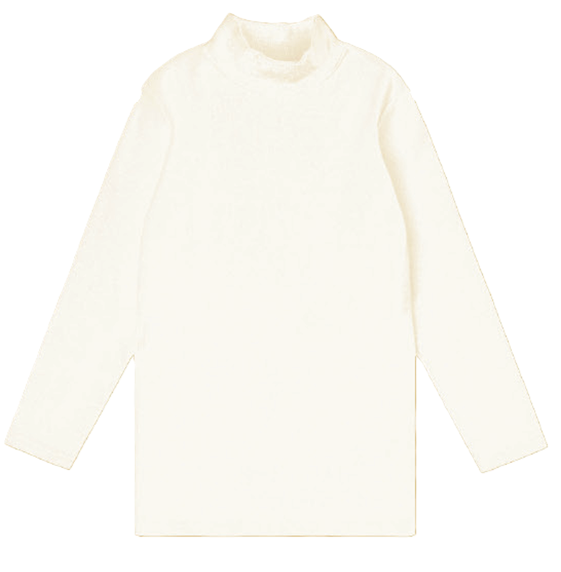 Rib Mockneck Long Sleeve Shell