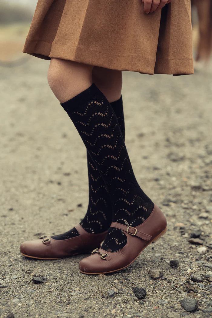 Zubii Crochet Wave Texture Tights