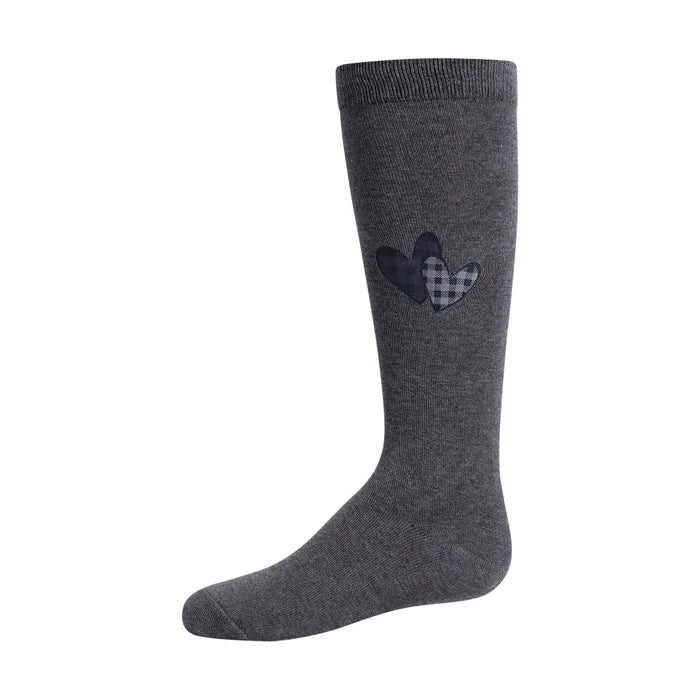 Zubii Checkered Heart Knee Sock