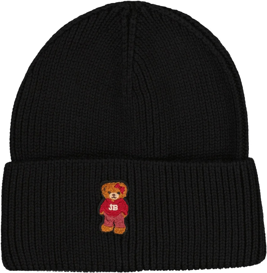 Jelly Bean Teddy Bear Knit Cuff Beanie