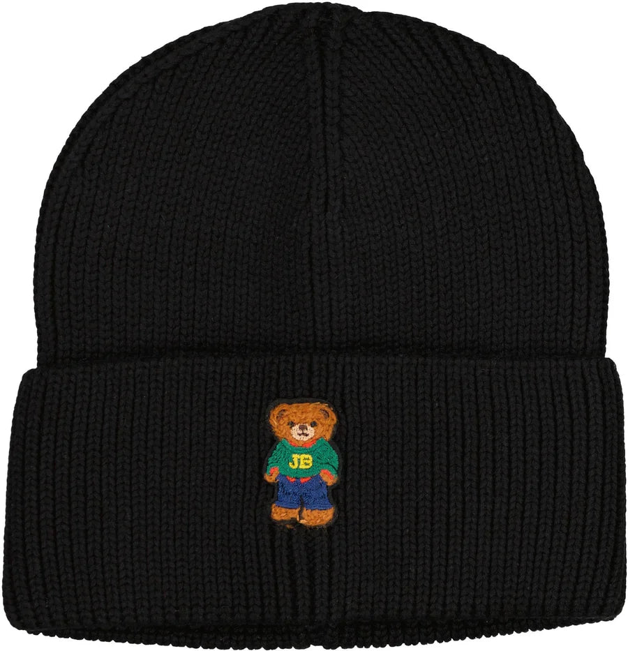 Jelly Bean Teddy Bear Knit Cuff Beanie