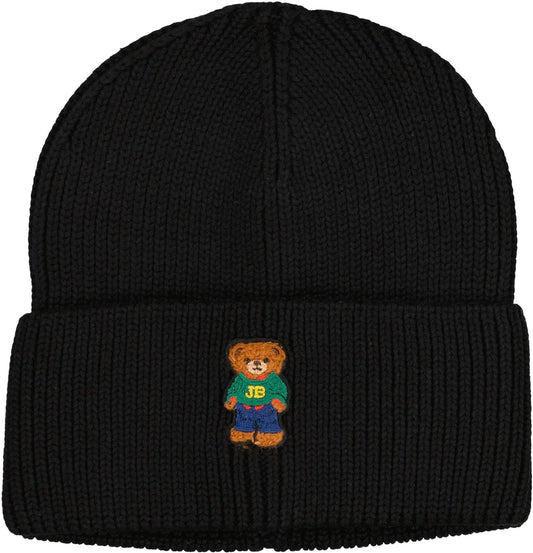 Jelly Bean Teddy Bear Knit Cuff Beanie