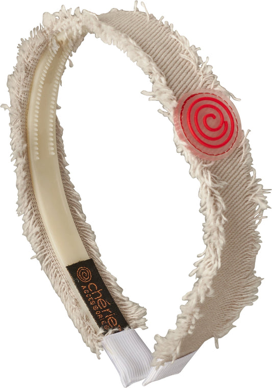 Cherie Fringe Logo Hard Headband