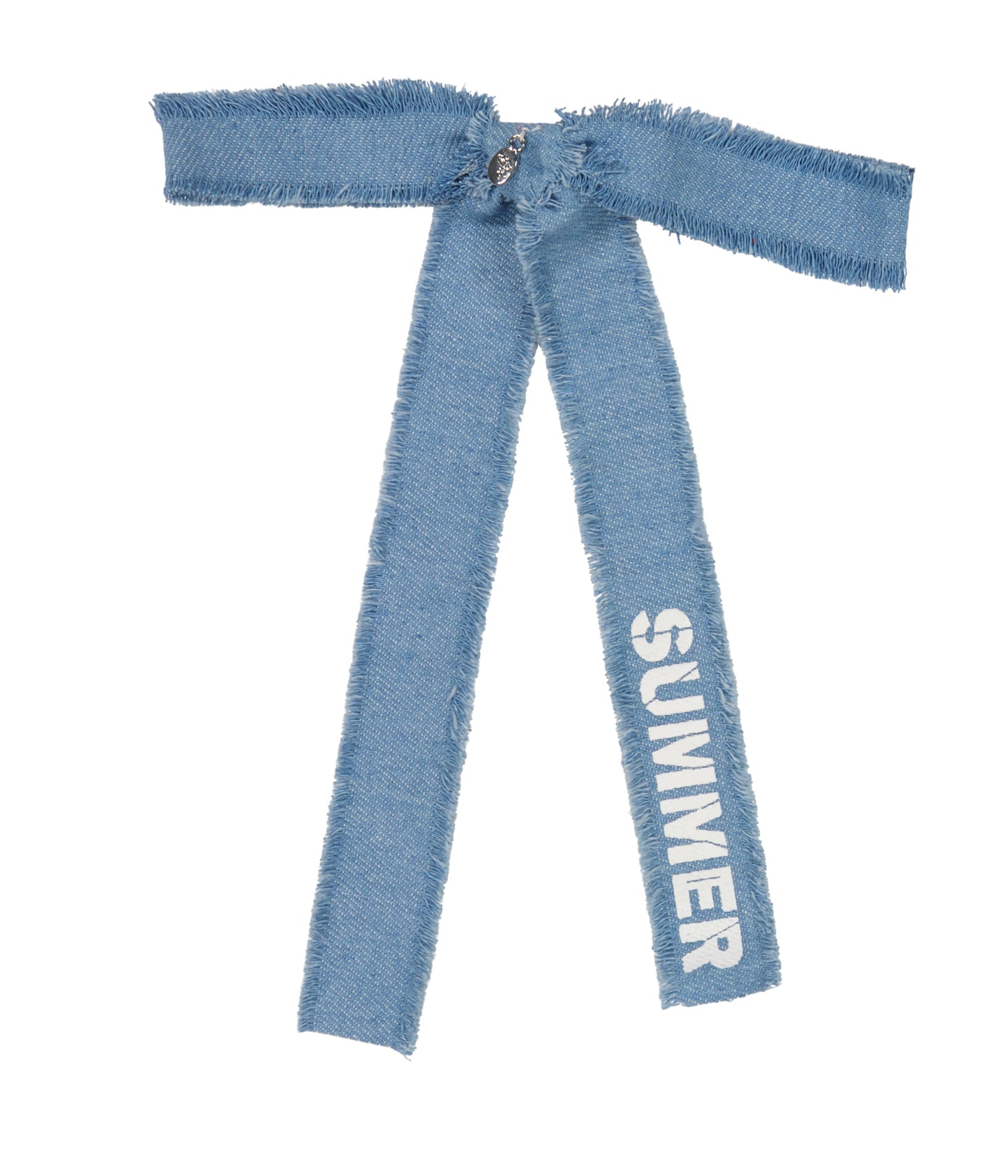 Dacee Denim Summer Bow Medium Clip