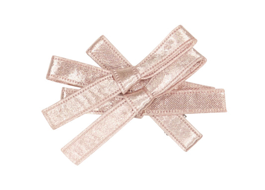 Dacee Mauve Double Bow Small Clip
