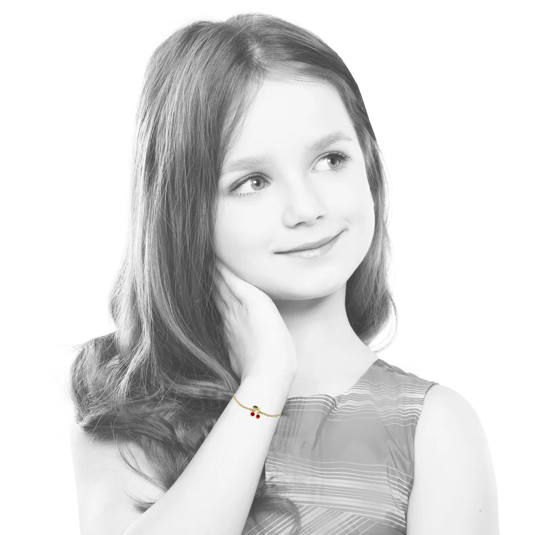 Enamel Cherries Bracelet