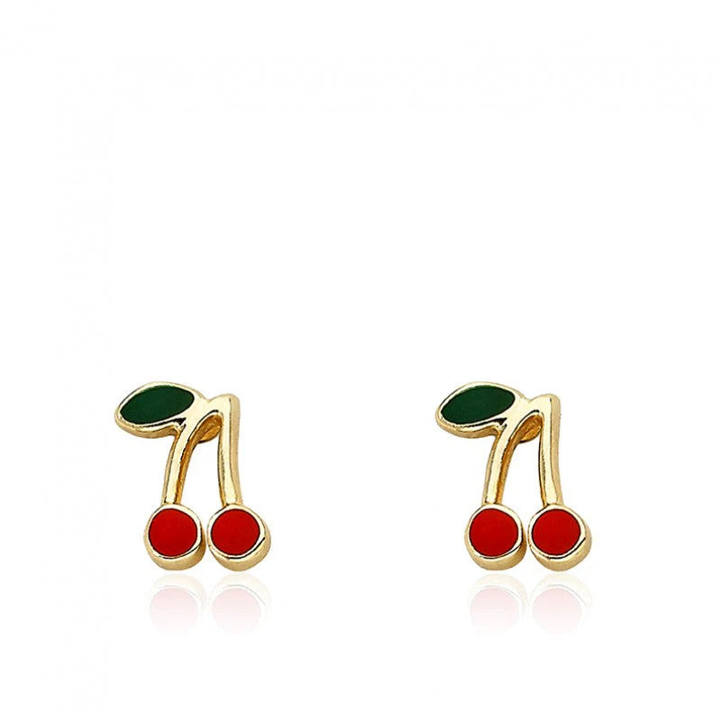 Cherry Chic Stud Earrings