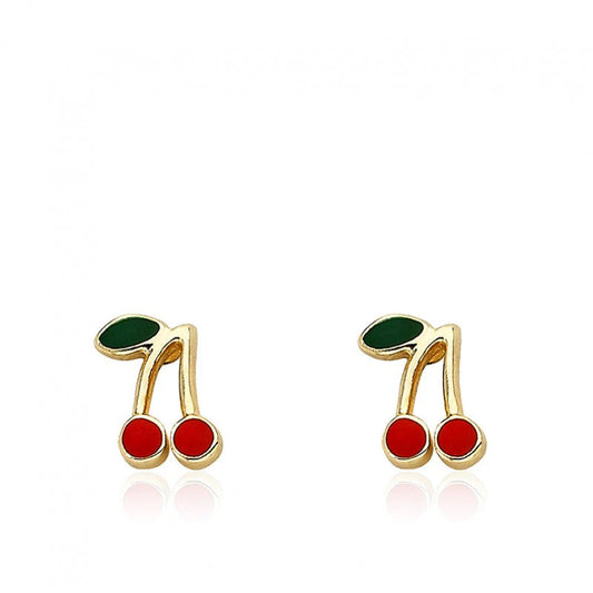 Cherry Chic Stud Earrings