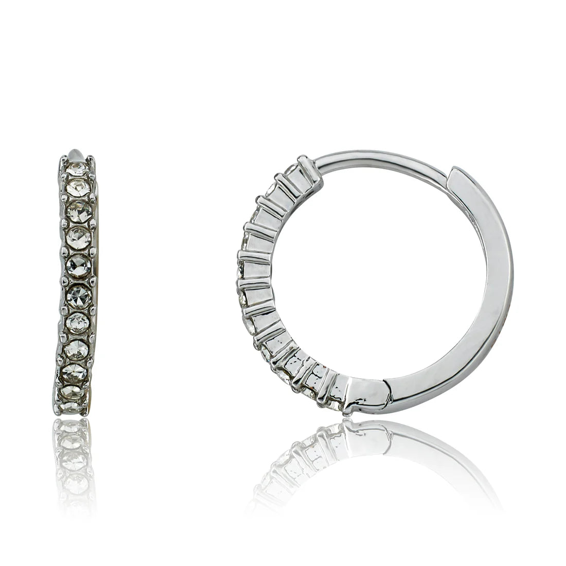 Medium Sized Crystal Huggy Earring