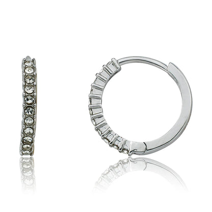 Medium Sized Crystal Huggy Earring