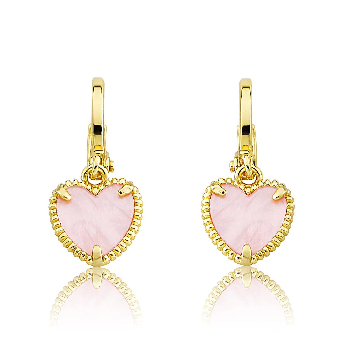 Mother of Pearl Heart Earring