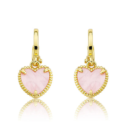 Mother of Pearl Heart Earring