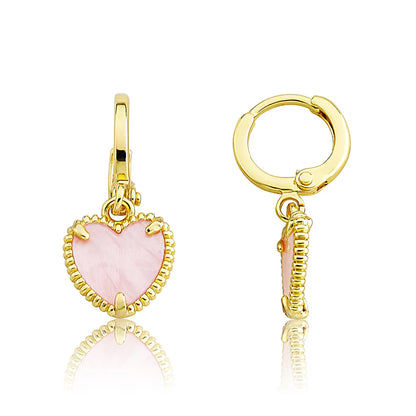 Mother of Pearl Heart Earring