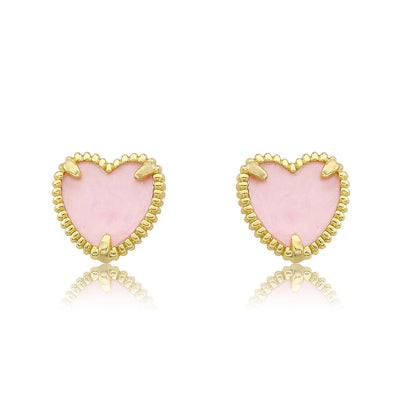 Mother of Pearl Heart Earring
