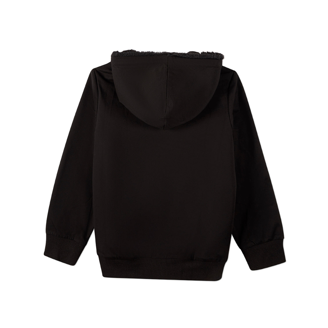 Memoi Boys Faux Fur Zip Up Hoodie - MBJ-005