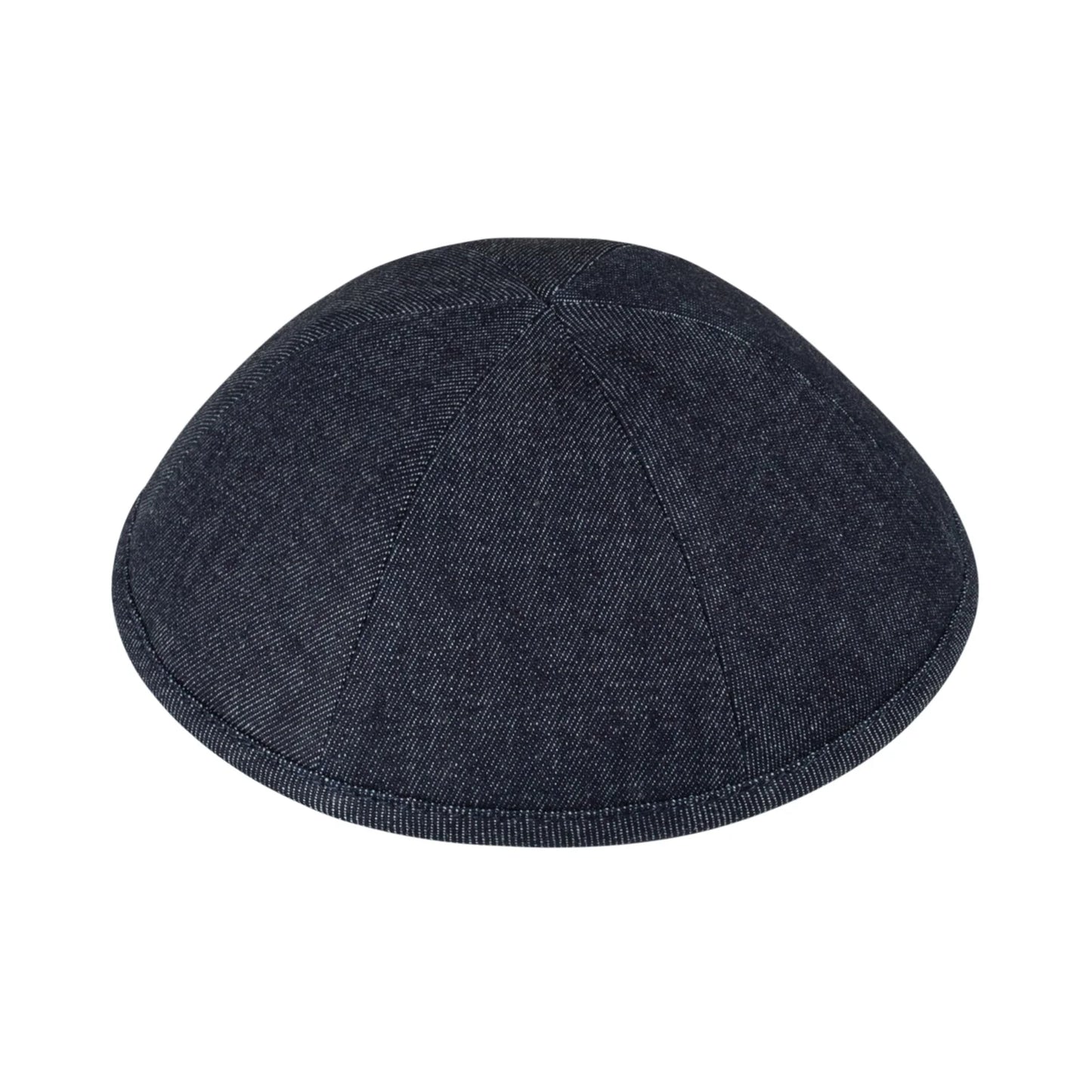 IKIPPAH NAVY DENIM YARMULKE 6 Panel