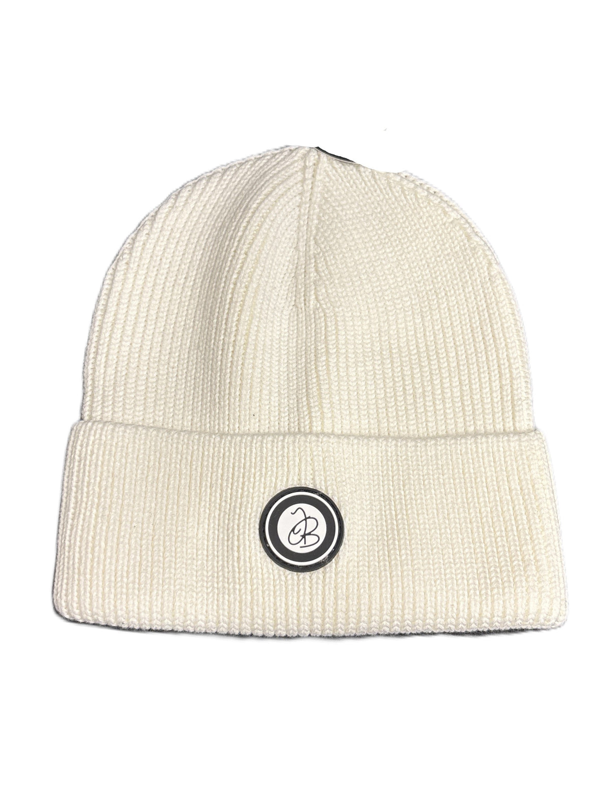 Jelly Bean Rubber Logo Knit Cuff Beanie