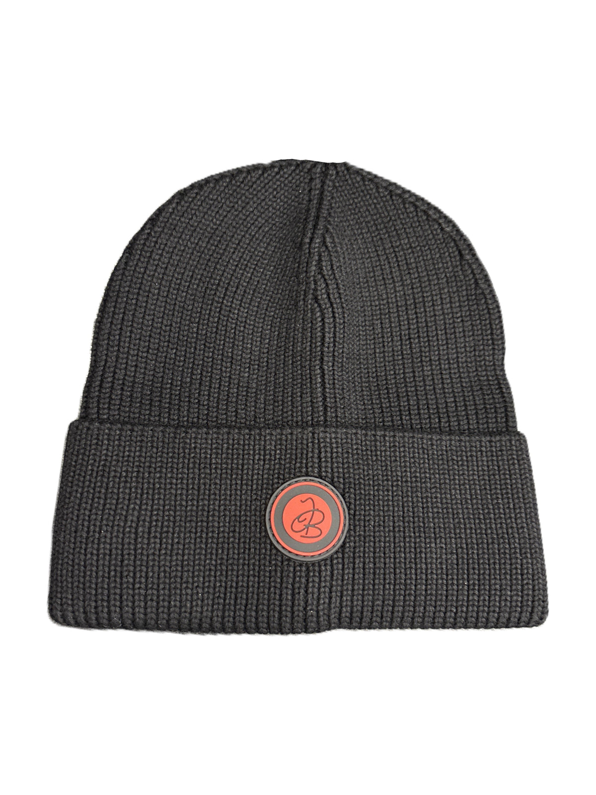 Jelly Bean Rubber Logo Knit Cuff Beanie