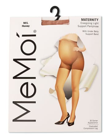 MeMoi Women's Light Support Maternity Tights with Extra Large Waist ma-403