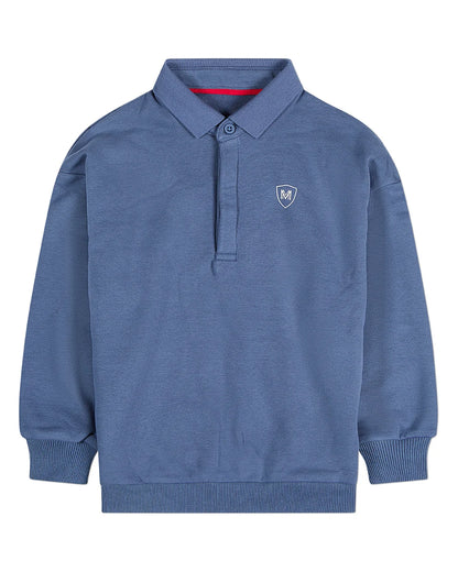 Memoi Boys Long Sleeve Polo Sweatshirt