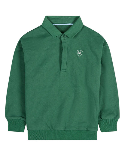 Memoi Boys Long Sleeve Polo Sweatshirt