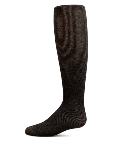 Memoi Girls Ribbed Supreme Cotton Blend Non-Pilling Tights mk-322