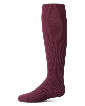 Memoi Girls Ribbed Supreme Cotton Blend Non-Pilling Tights mk-322