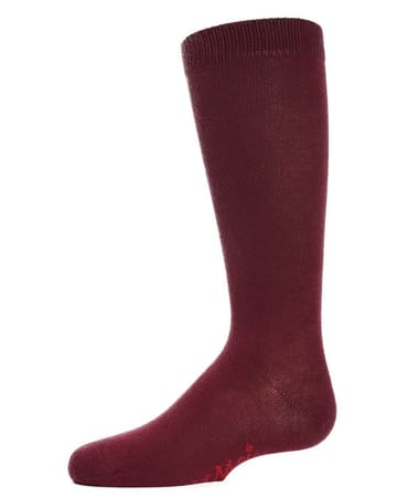 MeMoi Kids' Basic Cotton Blend Knee High Socks MK-5056