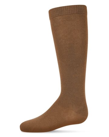 MeMoi Kids' Basic Cotton Blend Knee High Socks MK-5056