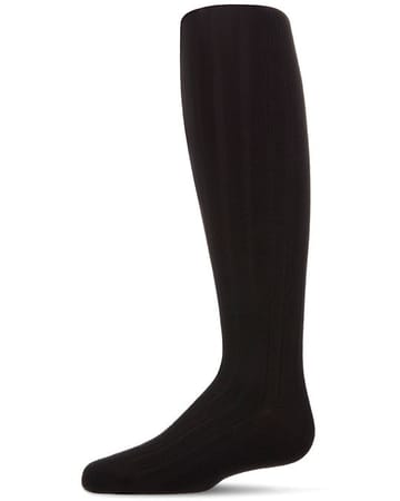Girls Wide Ribbed Cotton Blend Uniform Knee Socks mk-5076