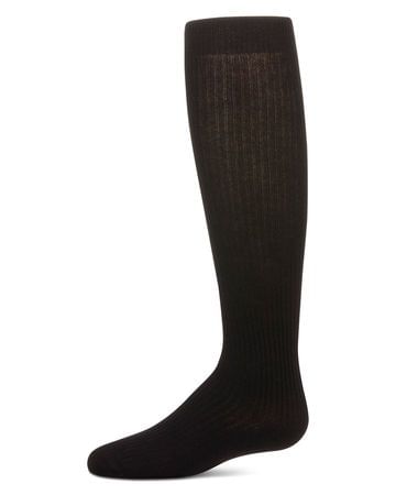 MeMoi Thin Ribbed Girls Cotton Blend Knee High Sock MK-5256
