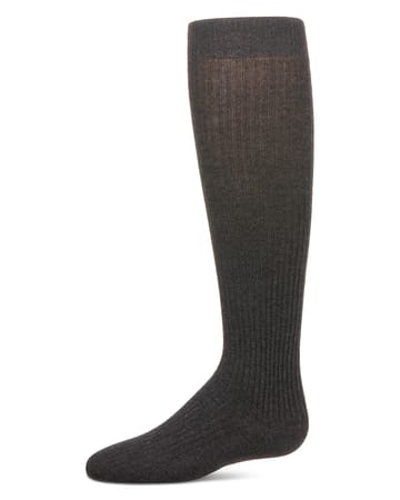 MeMoi Thin Ribbed Girls Cotton Blend Knee High Sock MK-5256