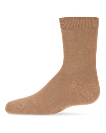 MeMoi Toddler's and Kids' Basic Soft Rayon from Bamboo Crew Socks MK-6166