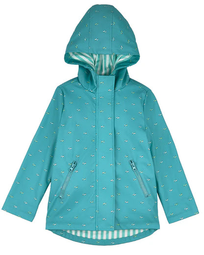 Pre Order! Memoi Boys "On The Move" Lined Raincoat with Attached Self-Storage Pouch