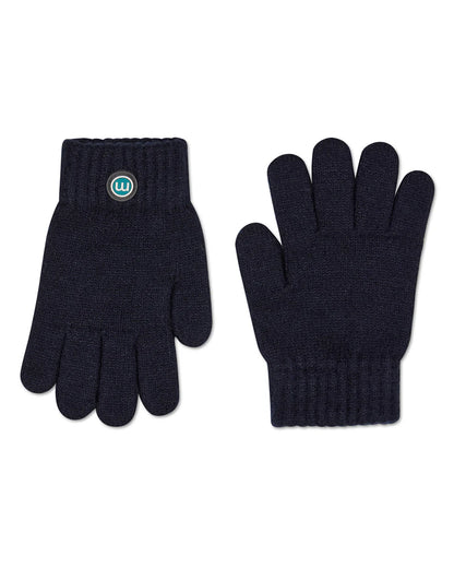 Memoi Kids Cozy Basic Rayon-Blend Knit Gloves