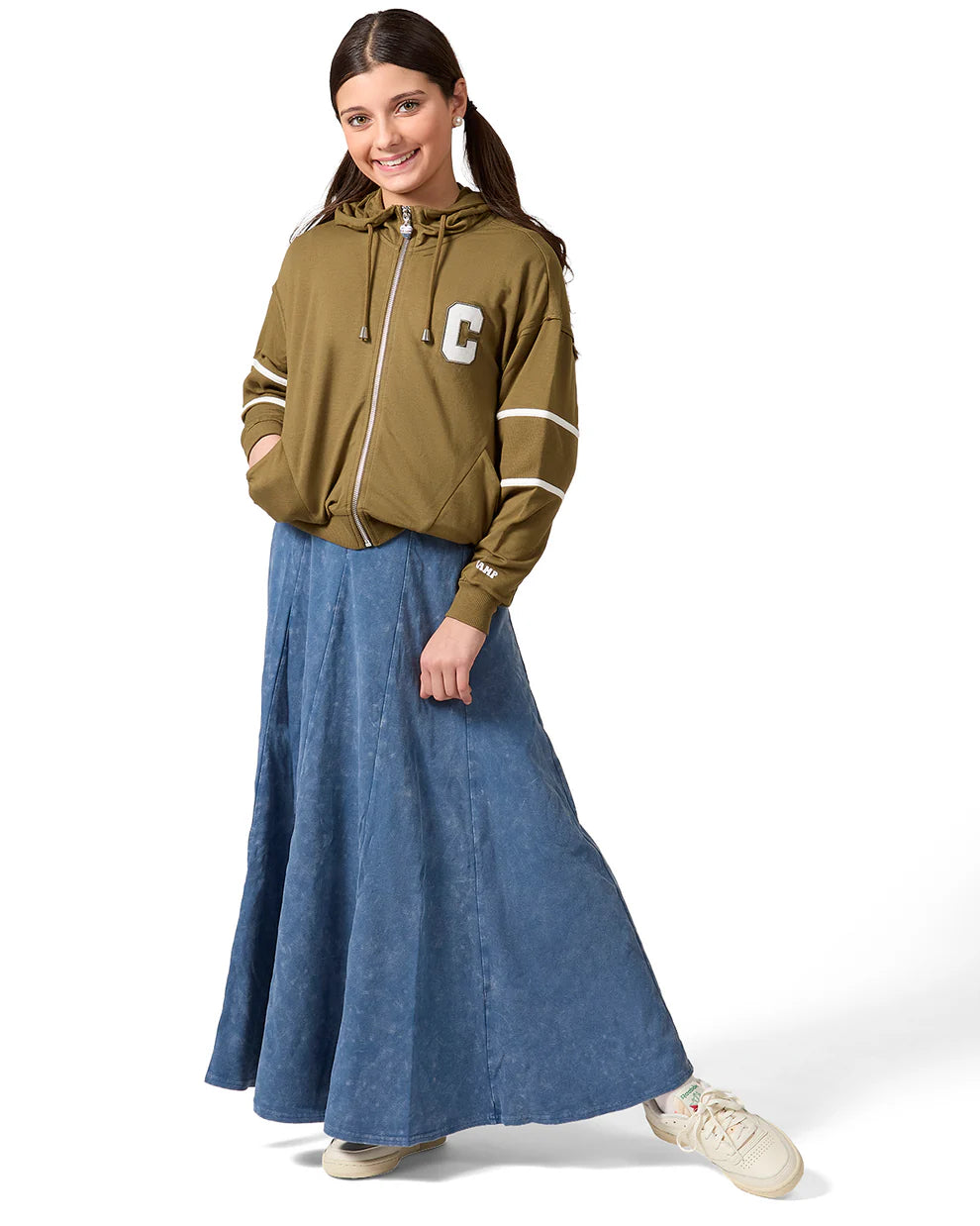 Pre Order! Girls C Camp Patch Zippered Hoodie