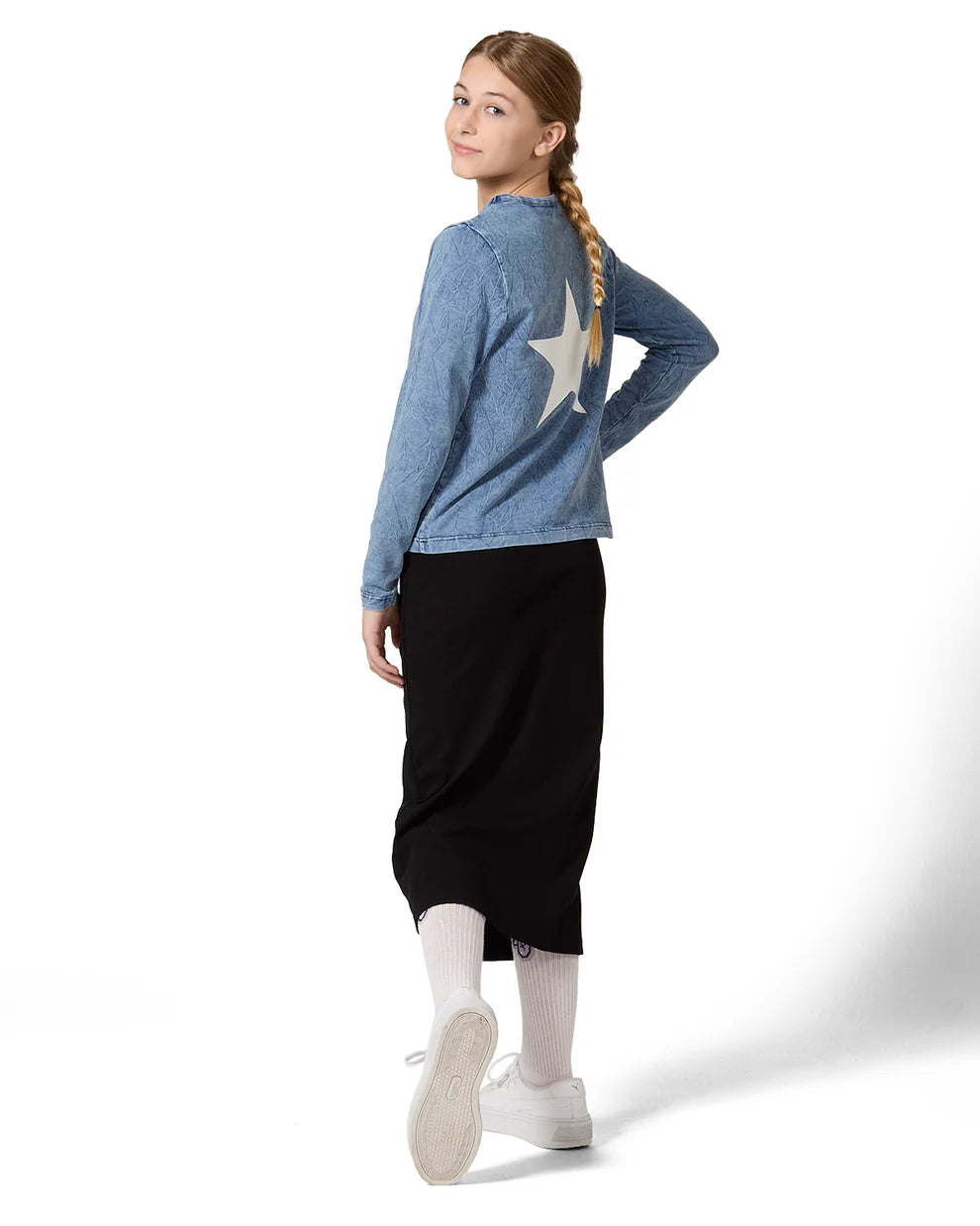 Pre Order! Memoi Back Star Long Sleeve T-Shirt
