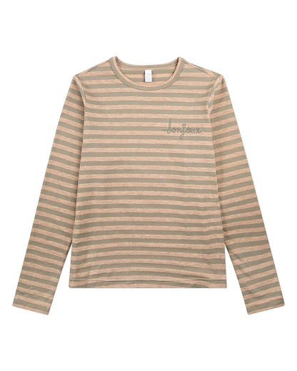 Pre order! Memoi Striped Long Sleeve T-Shirt