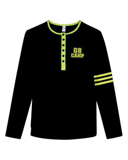 Pre Order! Girls Snap Front Long Sleeve T-Shirt
