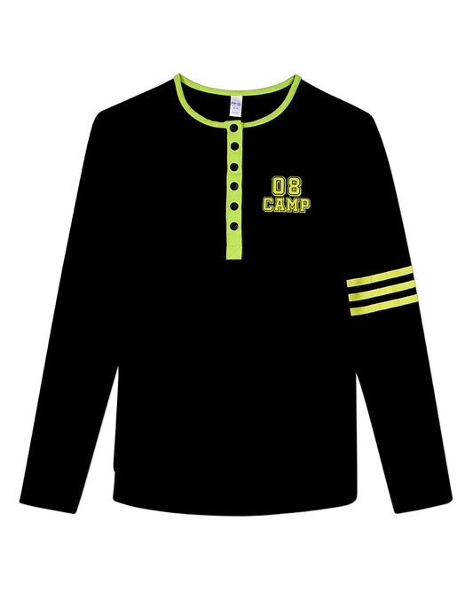 Pre Order! Girls Snap Front Long Sleeve T-Shirt